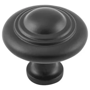 Large Domed Cupboard Knob, Matte Black by Tradco, a Cabinet Hardware for sale on Style Sourcebook