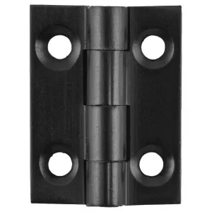 2.5x2.2cm Fixed Pin Cabinet Hinge, Matte Black by Tradco, a Cabinet Hardware for sale on Style Sourcebook