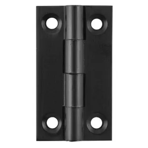 3.8x2.2cm Fixed Pin Cabinet Hinge, Matte Black by Tradco, a Cabinet Hardware for sale on Style Sourcebook
