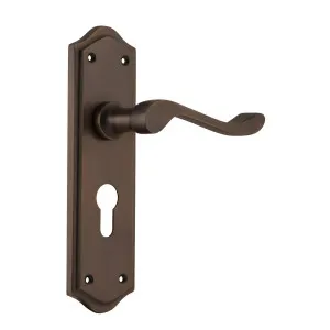 Henley Euro Lever Set, Antique Brass by Tradco, a Door Hardware for sale on Style Sourcebook