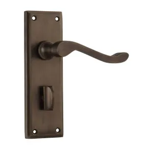 Camden Privacy Lever Set, Antique Brass by Tradco, a Door Hardware for sale on Style Sourcebook