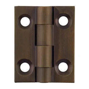 2.5x2.2cm Fixed Pin Cabinet Hinge, Antique Brass by Tradco, a Cabinet Hardware for sale on Style Sourcebook