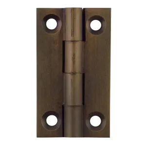 3.8x2.2cm Fixed Pin Cabinet Hinge, Antique Brass by Tradco, a Cabinet Hardware for sale on Style Sourcebook
