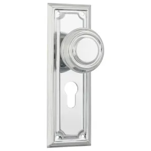 Edwardian Euro Knob Set, Chrome by Tradco, a Door Hardware for sale on Style Sourcebook