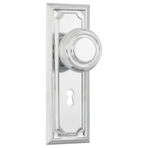 Edwardian Knob Lock Set, Chrome by Tradco, a Door Hardware for sale on Style Sourcebook