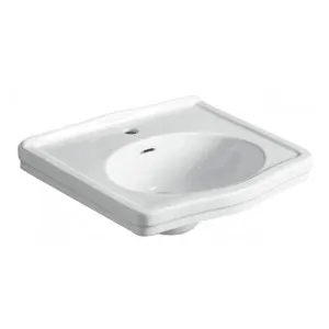 Turner Hastings Claremont 58x45cm Wall Hung Basin (w/ 3 Tap Hole), White by Turner Hastings, a Basins for sale on Style Sourcebook