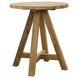 Jalta 80cm Round Reclaimed Teak Bar Table by Schots, a Bar Stools for sale on Style Sourcebook