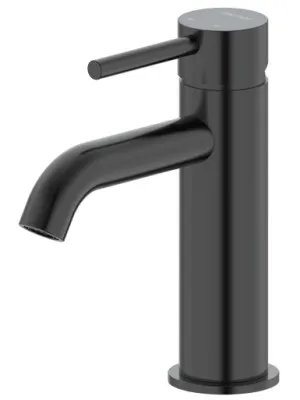 Projix Curved Basin Mixer Lf | Made From Brass In Black By Raymor by Raymor, a Bathroom Taps & Mixers for sale on Style Sourcebook