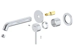 Projix Curved Wall Mixer Set 180mm Spout Trim Only Chrome Lf In Chrome Finish By Raymor by Raymor, a Bathroom Taps & Mixers for sale on Style Sourcebook