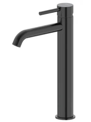 Projix Curved Basin Mixer Tower Lf | Made From Brass In Black By Raymor by Raymor, a Bathroom Taps & Mixers for sale on Style Sourcebook