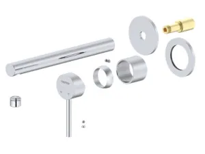 Projix Straight Wall Mixer Set 220mm Spout Trim Only Chrome Lf In Chrome Finish By Raymor by Raymor, a Bathroom Taps & Mixers for sale on Style Sourcebook