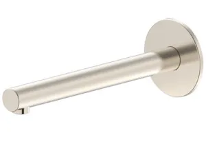 Projix Straight Basin Or Bath Spout 220mm Lf | Made From Brass In Brushed Nickel By Raymor by Raymor, a Bathroom Taps & Mixers for sale on Style Sourcebook