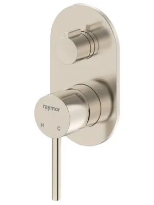 Projix Wall Mixer With Diverter In Brushed Nickel By Raymor by Raymor, a Bathroom Taps & Mixers for sale on Style Sourcebook