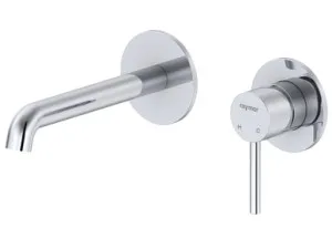 Projix Curved Wall Mixer Set 180mm Spout Lf | Made From Brass In Chrome Finish By Raymor by Raymor, a Bathroom Taps & Mixers for sale on Style Sourcebook