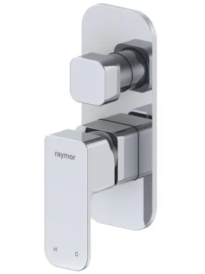 Sigma Wall Mixer With Diverter | Made From Brass In Chrome Finish By Raymor by Raymor, a Bathroom Taps & Mixers for sale on Style Sourcebook