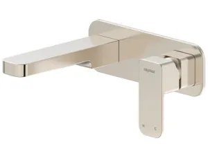 Sigma Wall Mixer Set With 180mm Spout Lf | Made From Brass In Brushed Nickel By Raymor by Raymor, a Bathroom Taps & Mixers for sale on Style Sourcebook