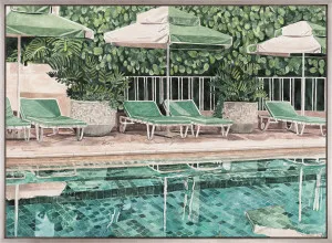 Poolside Bliss IX (Canvas) by Designer Boys, a Premium Art for sale on Style Sourcebook