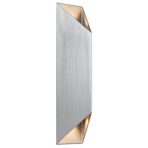 Telbix Chaska Contemporary Aluminium LED Wall Light Silver by Telbix, a Wall Lighting for sale on Style Sourcebook