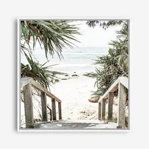Wategos Beach I (Square) Photo Canvas Print by The Print Emporium, a Prints for sale on Style Sourcebook