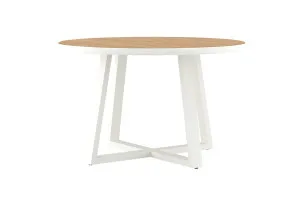 Watego Outdoor Round Dining Table - White - 125cm by Azure Interiors, a Tables for sale on Style Sourcebook