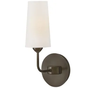 Hinkley Lewis Classic Wall Light with Natural Paper Shade Black Oxide by Hinkley, a Wall Lighting for sale on Style Sourcebook