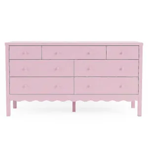 Serra 150cm Solid Pine Lowboy Dresser Pink by Luxo Furniture, a Dressers & Chests of Drawers for sale on Style Sourcebook