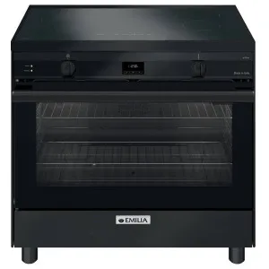 Emilia 90cm Induction Freestanding Oven Matt Black EMIND96MB by Emilia, a Ovens for sale on Style Sourcebook