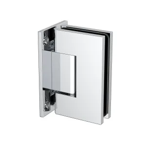 Boston Wall to Glass Hinge with T Type Mounting Plate - Polished Chrome by Estelle, a Shower Hinges for sale on Style Sourcebook