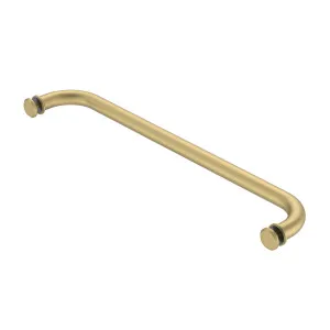 Round Towel Rail with KA5 Buttons Brushed Brass by Estelle, a Towel Rails for sale on Style Sourcebook