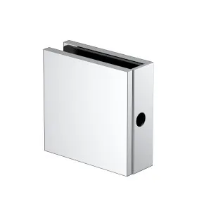 Boston Wall to Glass Bracket with Concealed Fixing Polished Chrome by Estelle, a Shower Hinges for sale on Style Sourcebook