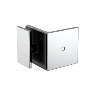 Boston Wall to Glass Bracket with 30mm Cover Plate Polished Chrome by Estelle, a Shower Hinges for sale on Style Sourcebook