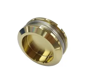 Bellé Sliding Finger Pull Door Handle Brushed Brass by Estelle, a Door Knobs & Handles for sale on Style Sourcebook