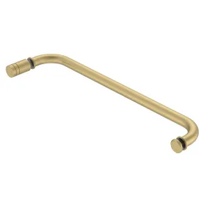 Round Towel Rail with IDK6 Door Knob Brushed Brass by Estelle, a Towel Rails for sale on Style Sourcebook