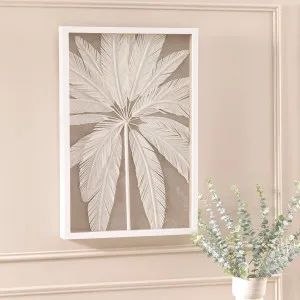 Muse Palm Essence 3D Wall Art White by Muse, a Wall Hangings & Decor for sale on Style Sourcebook