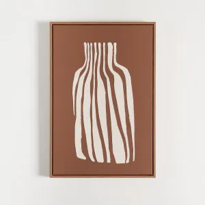 Habitat Abstract Amphora Framed Canvas Wall Art Chocolate by Habitat, a Wall Hangings & Decor for sale on Style Sourcebook