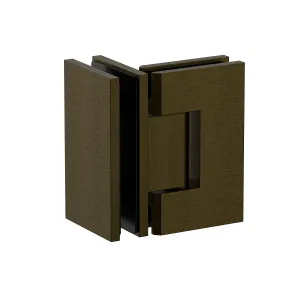 Boston Glass to Glass 90 Degree Hinge Antique Brass by Estelle, a Shower Hinges for sale on Style Sourcebook