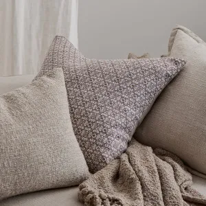 Sumba Neutral Linen Cushion 55x55cm Duck Feather Filled by Madras Link, a Cushions, Decorative Pillows for sale on Style Sourcebook