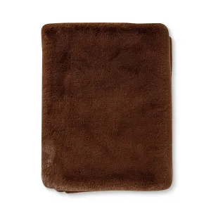 Arctic Luxe Faux Chocolate Throw 140x175cm by Madras Link, a Throws for sale on Style Sourcebook