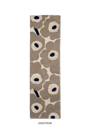 Marimekko Unikko Greige 132401 Runner by Marimekko, a Contemporary Rugs for sale on Style Sourcebook