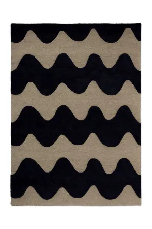 Marimekko Lokki Black 133905 by Marimekko, a Contemporary Rugs for sale on Style Sourcebook