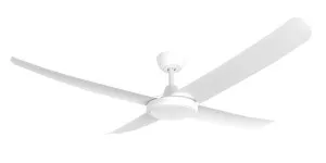 ThreeSixty FlatJet 56" 3, 4 or 5 Blade DC Ceiling Fan with 24W LED Light - White by ThreeSixty, a Ceiling Fans for sale on Style Sourcebook