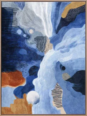 Indigo Current I Canvas Art Print by Urban Road, a Prints for sale on Style Sourcebook