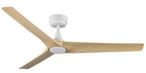 Martec Cordoba 52" DC Smart Ceiling Fan with WiFi Remote - White and Oak by Martec, a Ceiling Fans for sale on Style Sourcebook