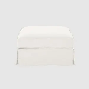 Noosa Hamptons Ottoman Ivory by null, a Decorative Accessories for sale on Style Sourcebook
