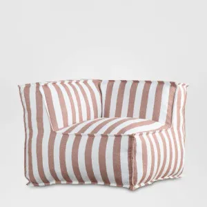 Lola Sofa Corner Section Terracotta Stripe by MRD Home, a Christmas for sale on Style Sourcebook