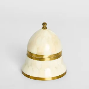 Suki Brass Box Medium White by Florabelle Living, a Christmas for sale on Style Sourcebook