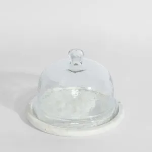 Franche Wide Cloche Marble White by Florabelle Living, a Christmas for sale on Style Sourcebook