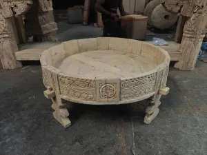 Decorative Wooden Grinder Table by Florabelle Living, a Christmas for sale on Style Sourcebook