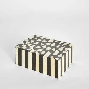 Neve Bone Inlay Trinket Black & White by Florabelle Living, a Decorative Accessories for sale on Style Sourcebook
