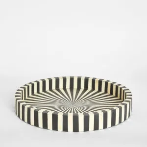Aro Bone Inlay Tray Black & White by Florabelle Living, a Decorative Accessories for sale on Style Sourcebook